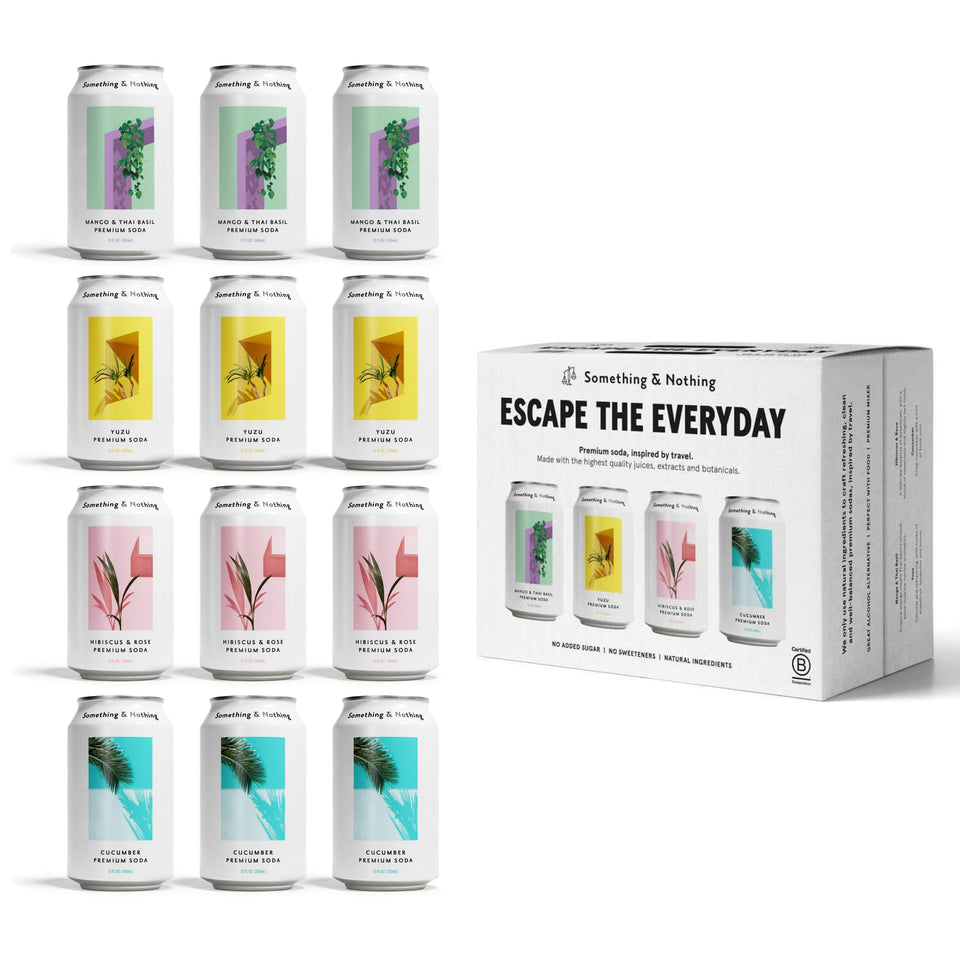 Something & Nothing variety-pack cans ready for a refreshing daily sip.