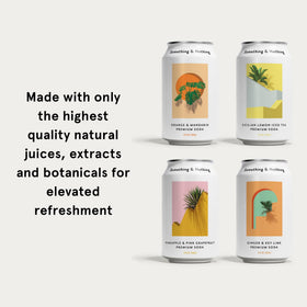 Something & Nothing Pineapple-Pink Grapefruit can with tropical notes for a low-calorie sip.