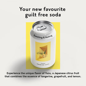 Something & Nothing Yuzu can closeup shows real fruit flavors and color
