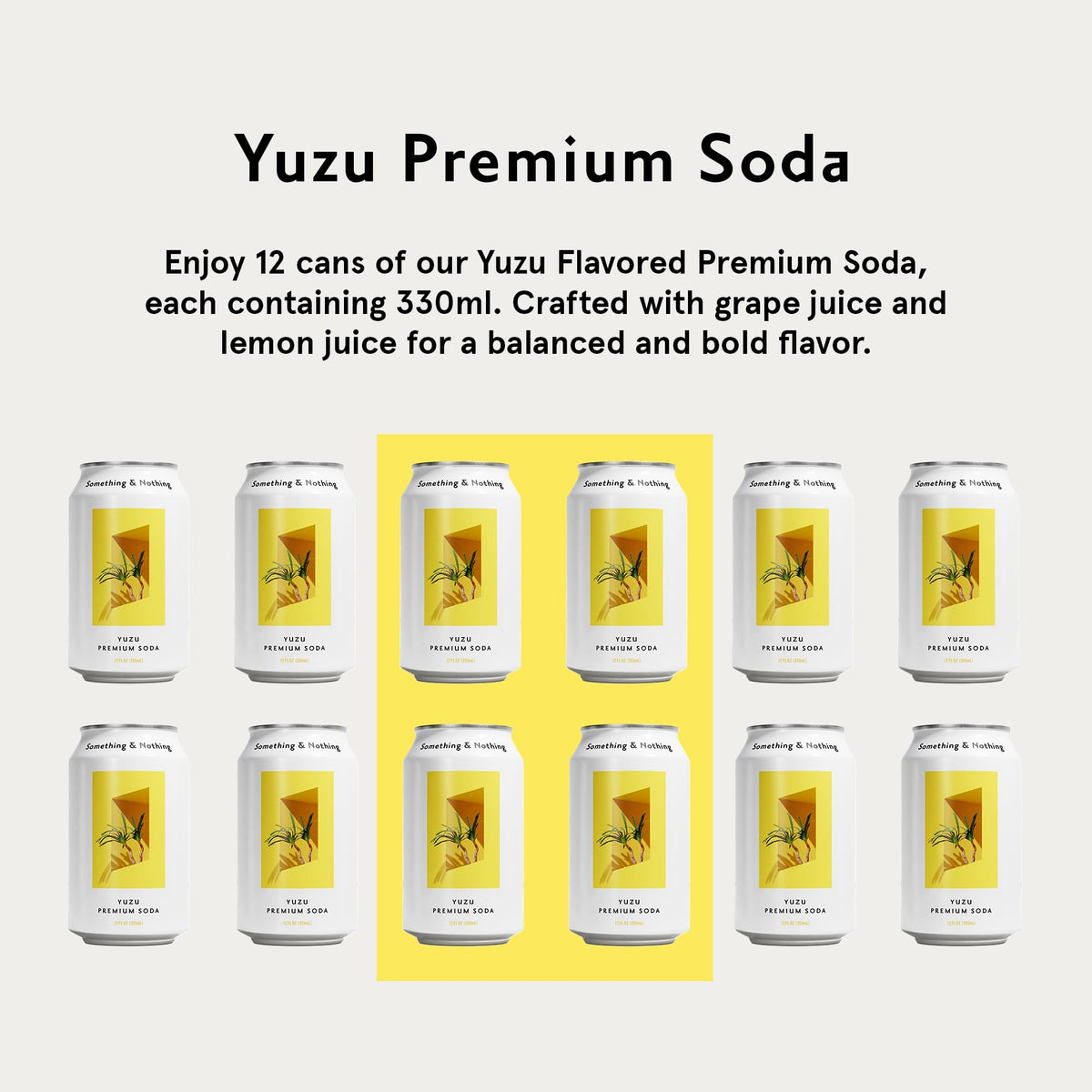 Something & Nothing Yuzu sparkling water with a premium spirit makes a versatile cocktail base