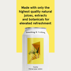 Something & Nothing Yuzu water pour over ice hints at refreshing mixability
