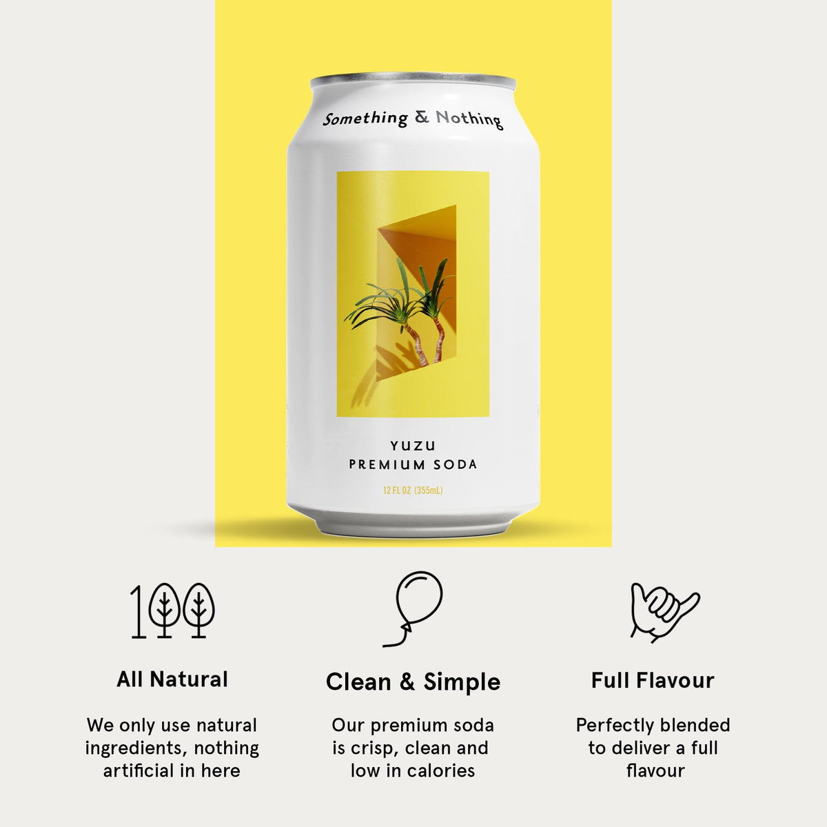 Something & Nothing Yuzu packaging emphasizes recyclable cans and eco friendly practices