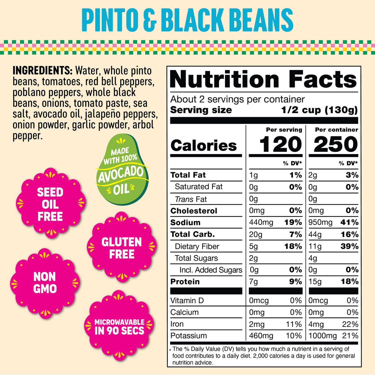 SOMOS Pinto and Black Beans eco-packaging reflecting sustainable, waste-conscious choices.