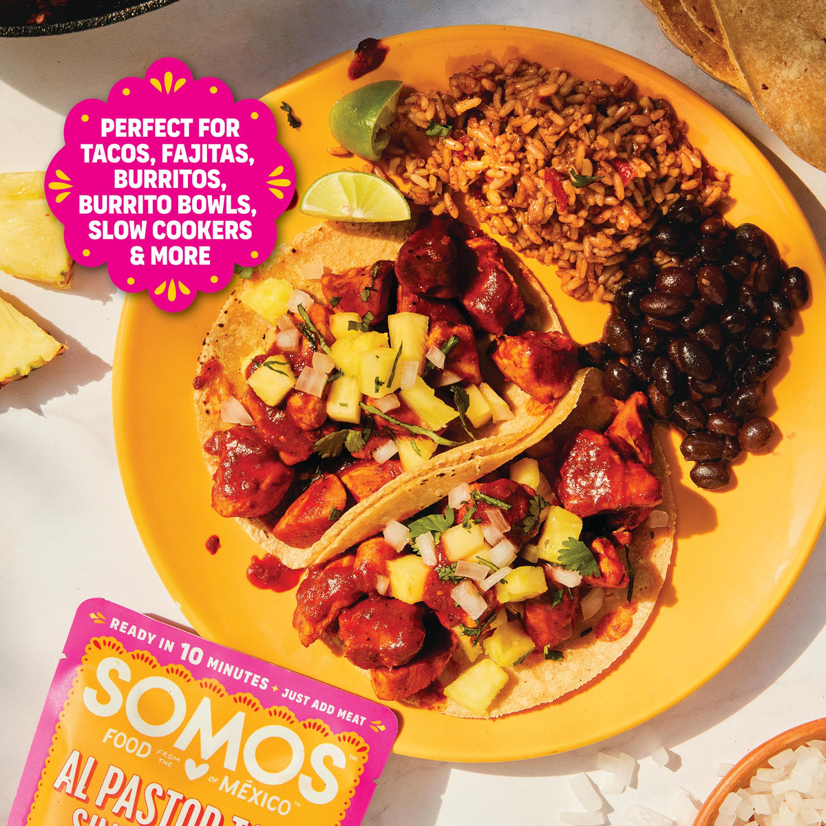 SOMOS 3-pack packaging shown for convenient dinner options