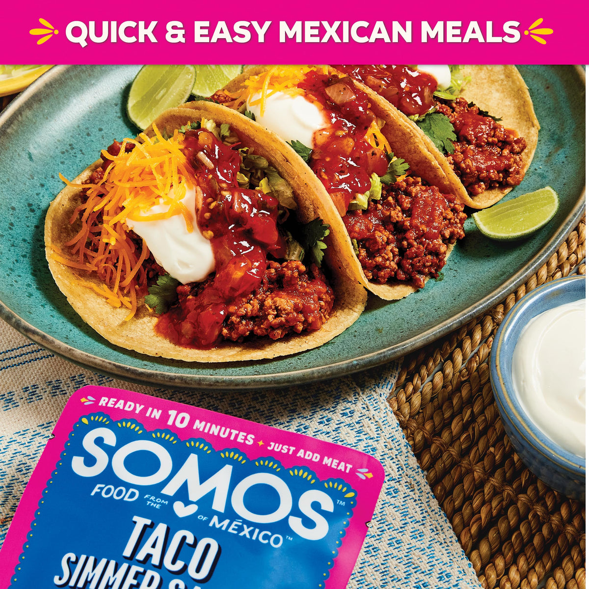 SOMOS Fajita pouch for sizzling fajitas and versatile weeknight meals