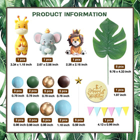 SONICEBUY safari giraffe topper adds whimsical height to jungle cakes