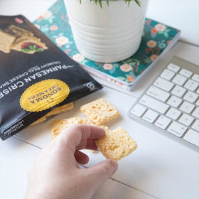Sonoma Creamery parmesan cheese crisps add protein and crunch to lunch boxes.