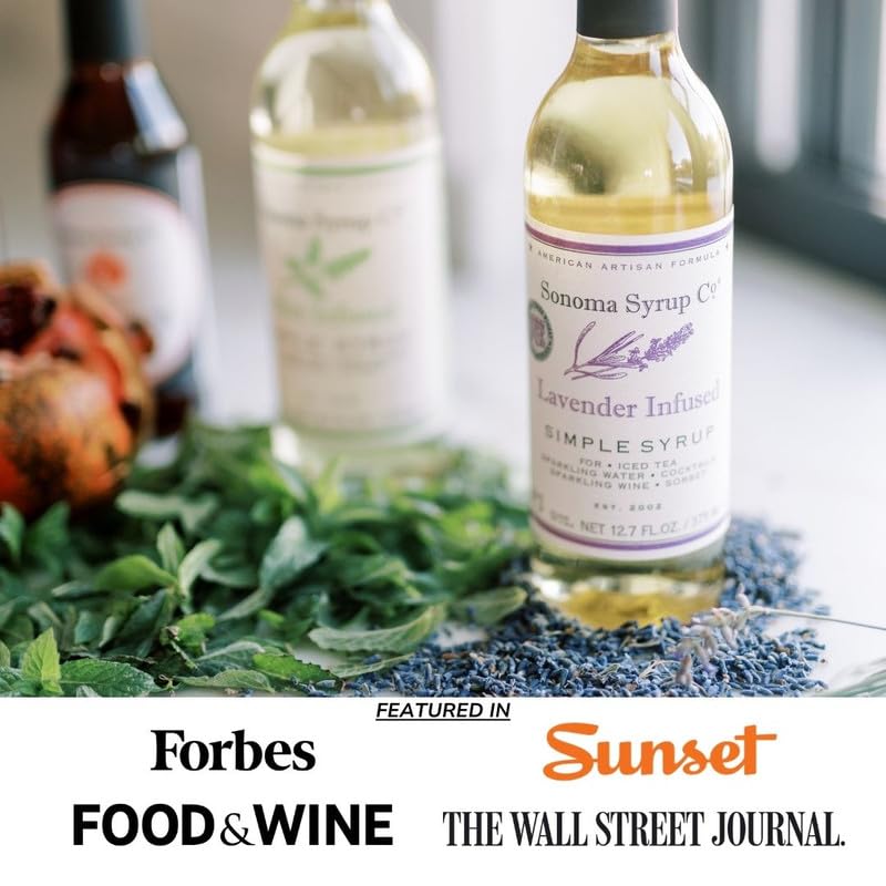 Sonoma Syrup Co Lavender dessert topping adds delicate floral note