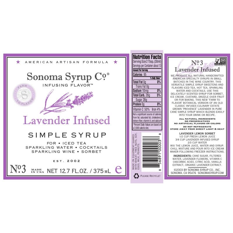 Sonoma Syrup Co Lavender kitchen-dressing shows salad versatility