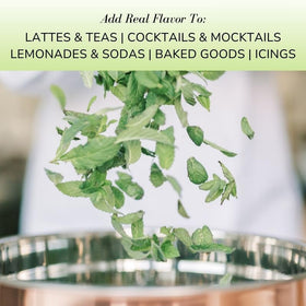 Mojito style cocktail elevated with Sonoma Syrup Co Mint Infused Simple Syrup