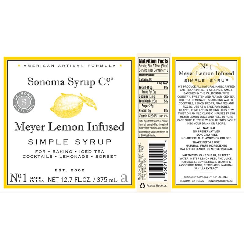Sonoma Syrup Co small batch USA-made process highlights craftsmanship.