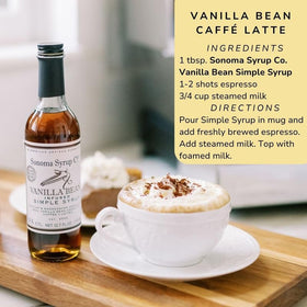Sonoma Syrup Co Vanilla Bean Coffee station captures aroma when adding to drinks.