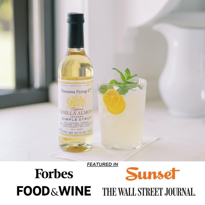 Glaze desserts with Sonoma Syrup Co almond-vanilla for a silky finish