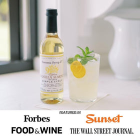 Glaze desserts with Sonoma Syrup Co almond-vanilla for a silky finish