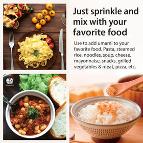 Sonomono Natto Classic powder bottle back showing non-GMO vegan ingredients.
