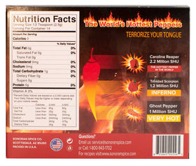 Sonoran Spice Ghost Pepper flakes jar for fiery seasoning without additives