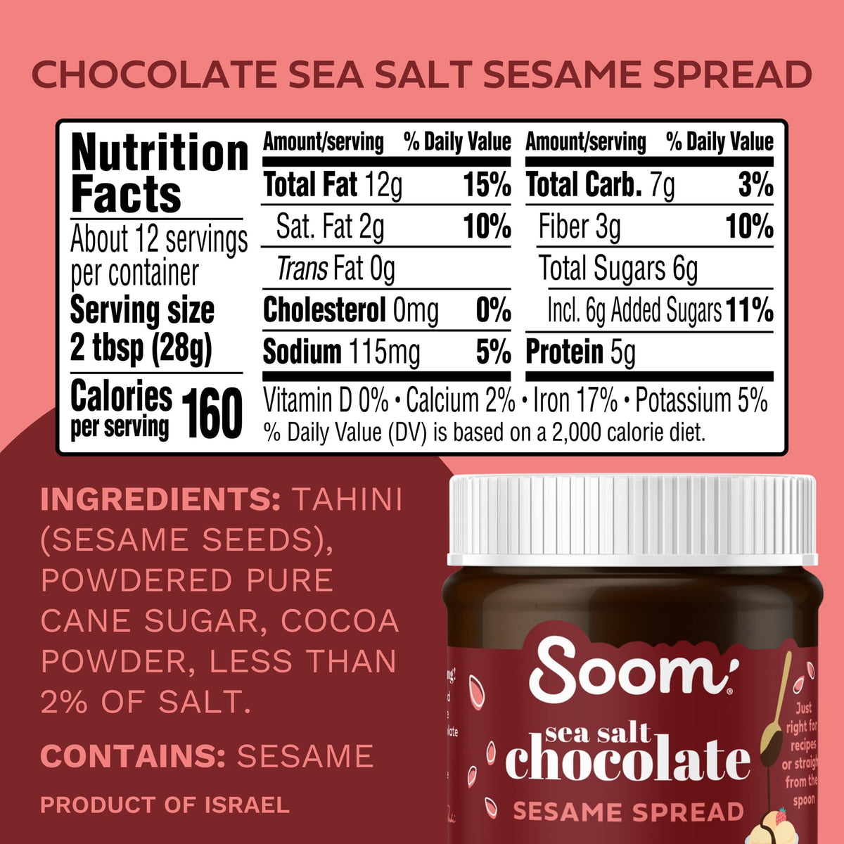 Packaging shot highlighting dairy-free, nut-free, gluten-free credentials