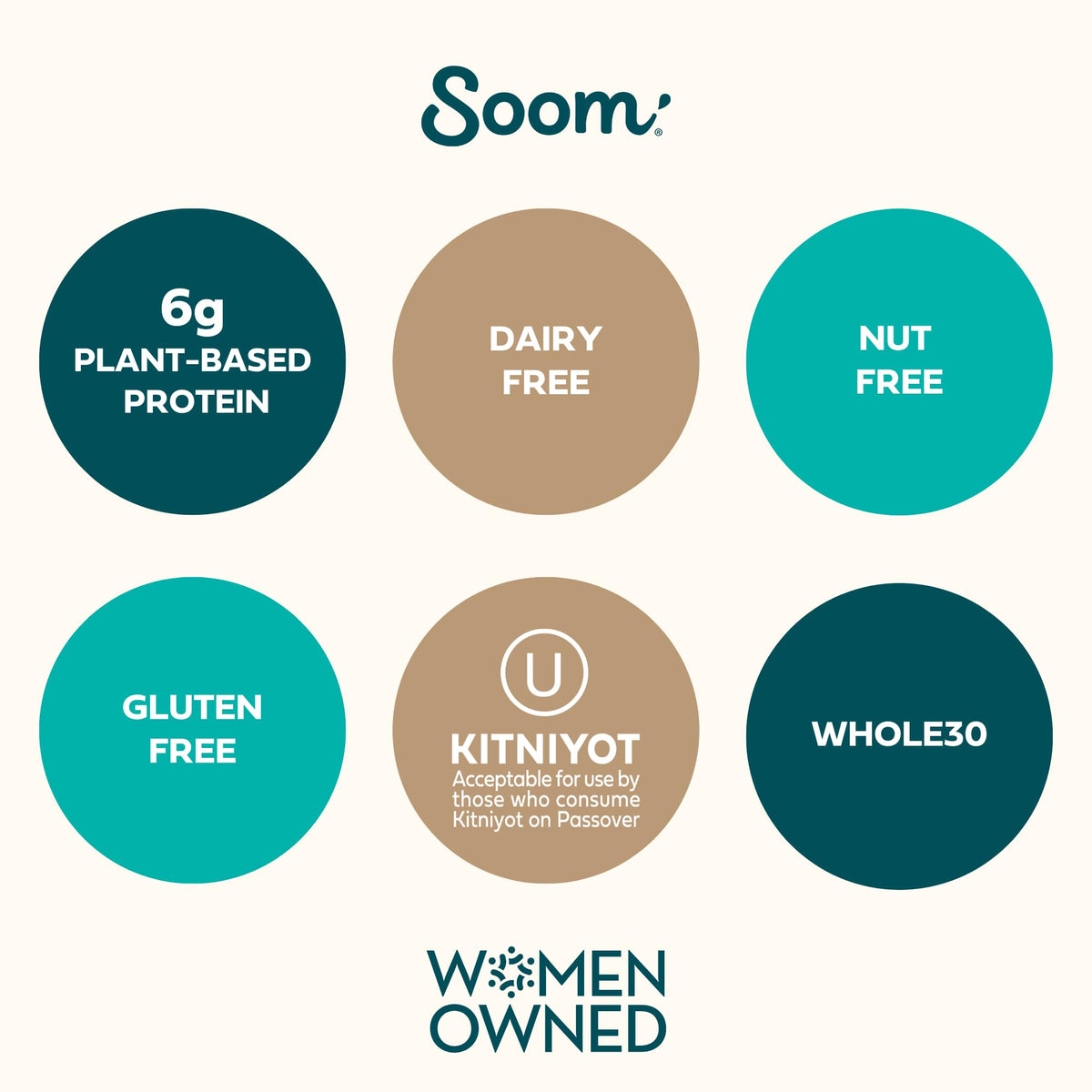 Soom Foods creamy tahini texture pour, effortless blending for smoothies and baking