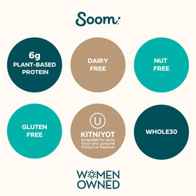 Soom Tahini in hummus — rich depth and creaminess.