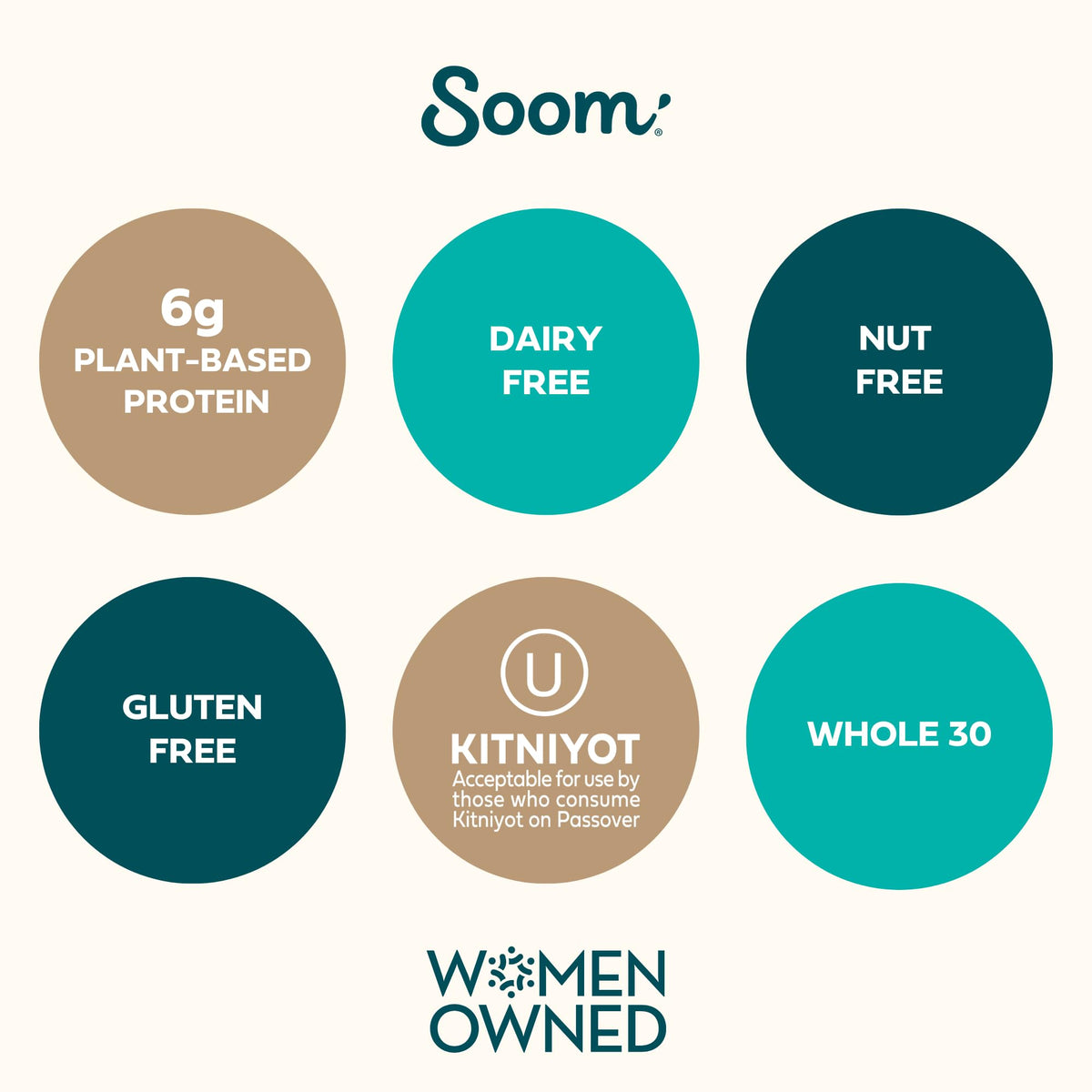 Soom Tahini smooth pour, easy to mix into dressings and baked goods.