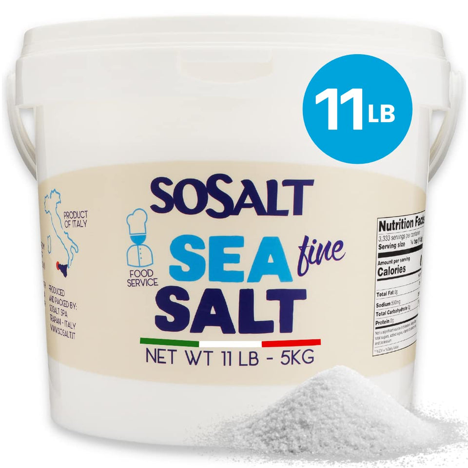 SOSALT Dal Mare di Trapani bucket 5kg for everyday cooking.