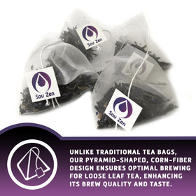 Sou Zen brewed cup steaming reveals a complex lavender-bergamot profile.