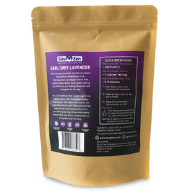 Sou Zen corn-fiber pyramid tea bags highlight eco-friendly packaging and quality.