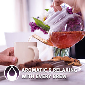Sou Zen Earl Grey Lavender comes in a resealable pouch to preserve freshness.