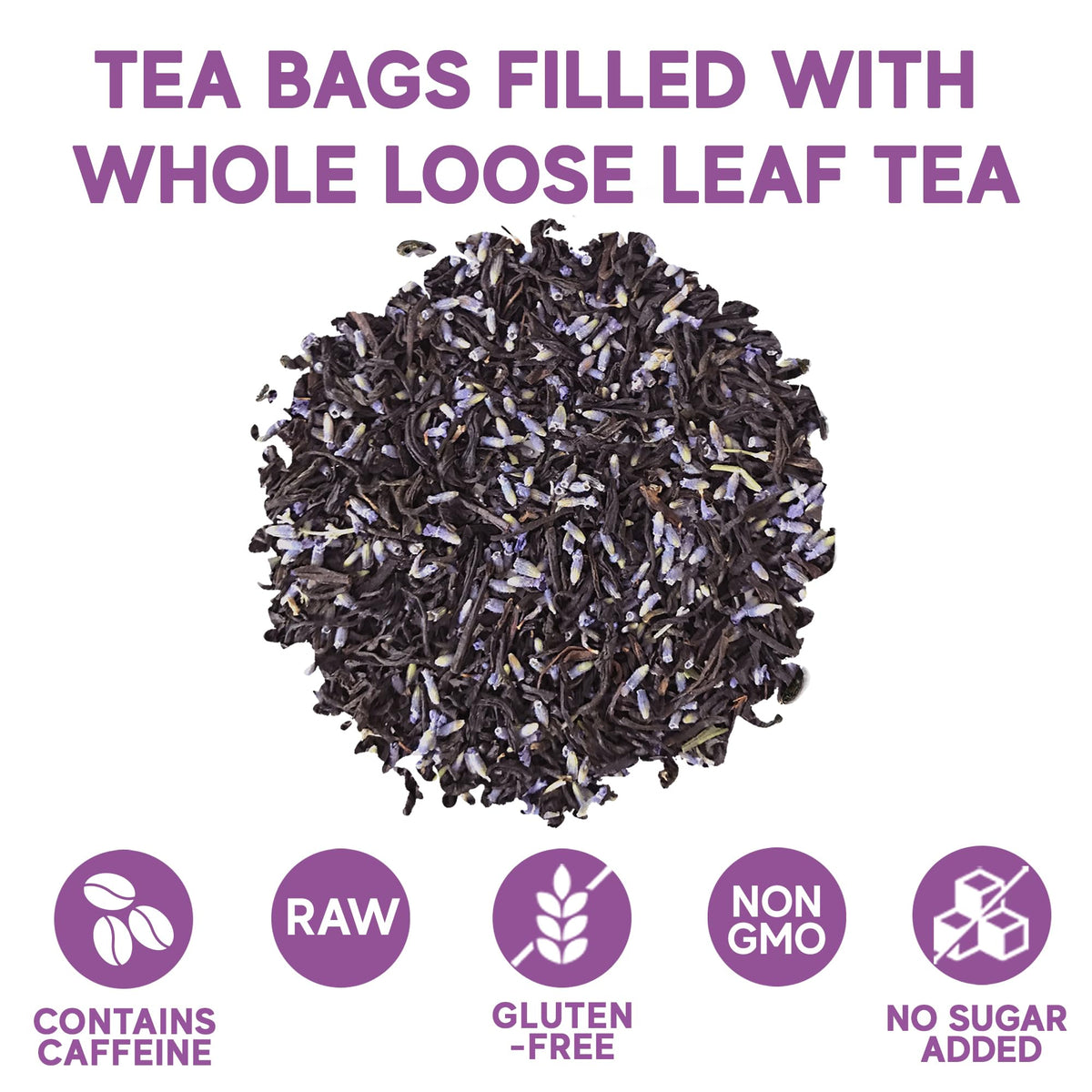 Sou Zen lavender bloom accents a soothing, floral aroma in every cup.