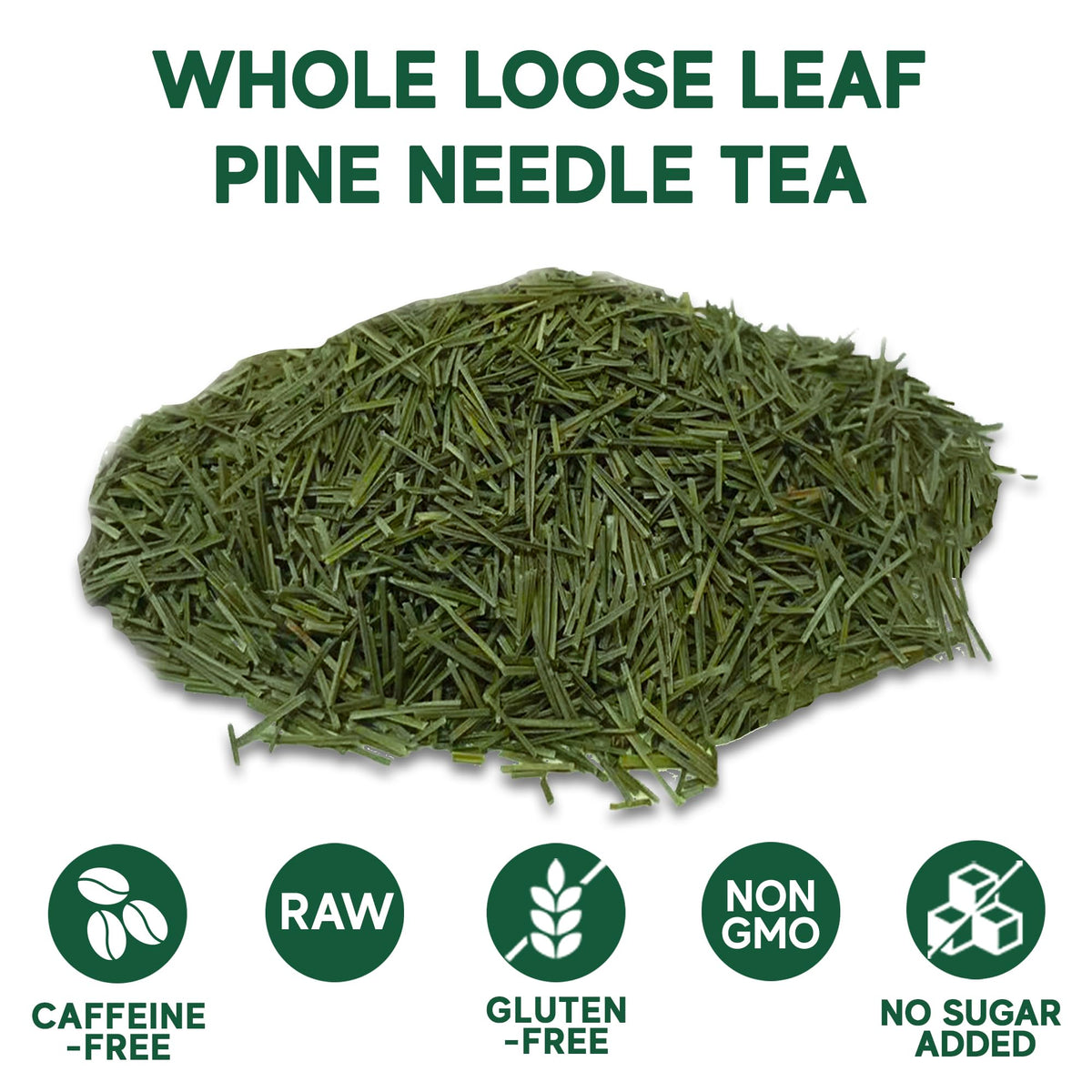 Sou Zen Pine Needle Tea resealable pouch preserves freshness between steeps.