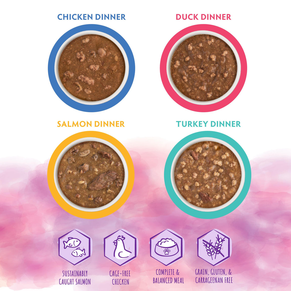 Soulistic Moist and Tender no grains and gluten badge highlights clean recipe