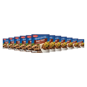SOUP SECRETS Beefy Onion box-front showing a versatile mix for soups and dips.