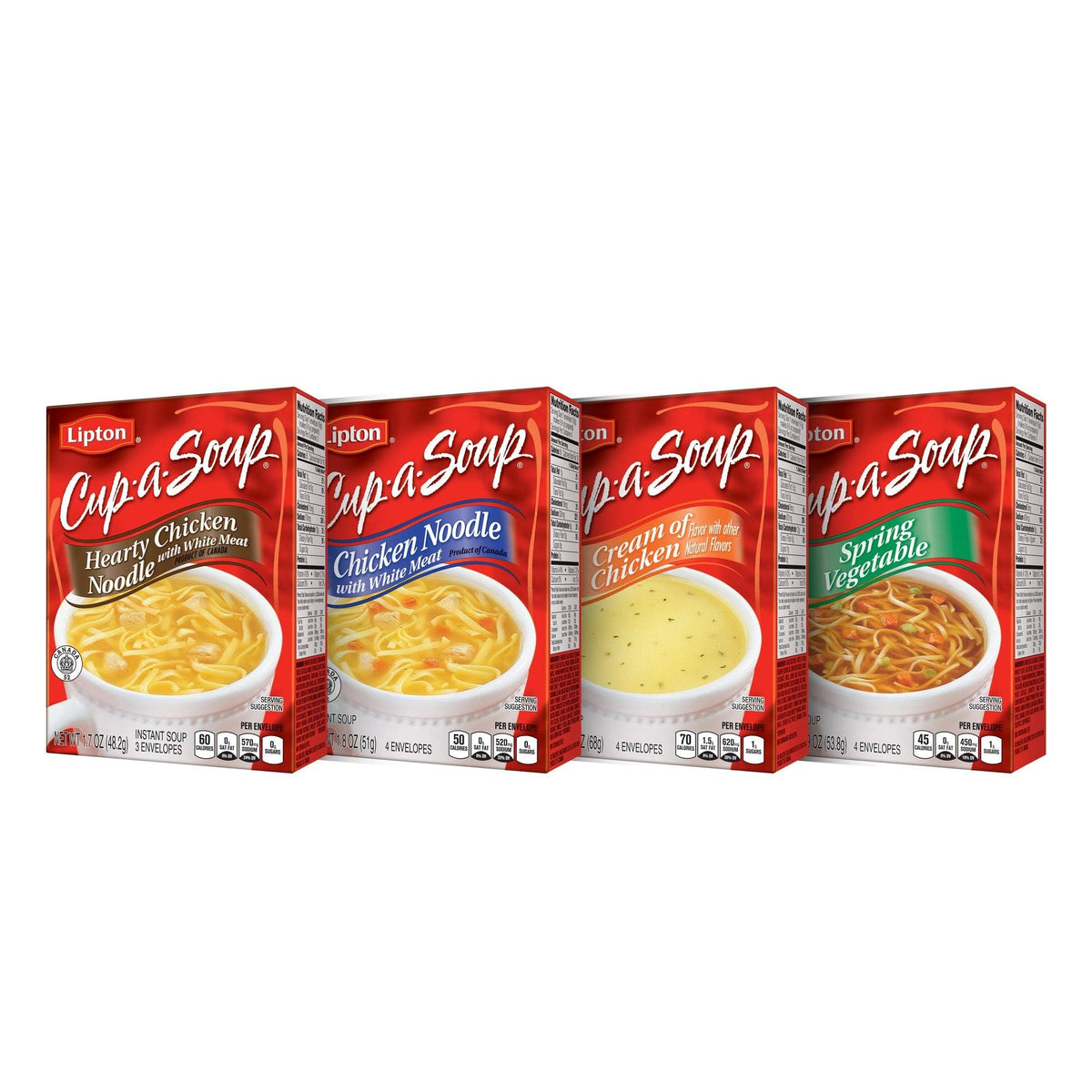 SOUP SECRETS Lipton Cup-a-Soup offers four-variety box for family meals