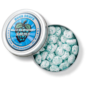 Sour Drops 3-pack tin displays convenient gift-ready packaging.