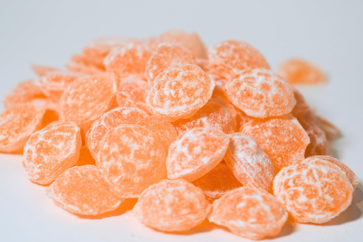 Sour Drops Blue Raspberry on display reveals intense sour punch with bright color.
