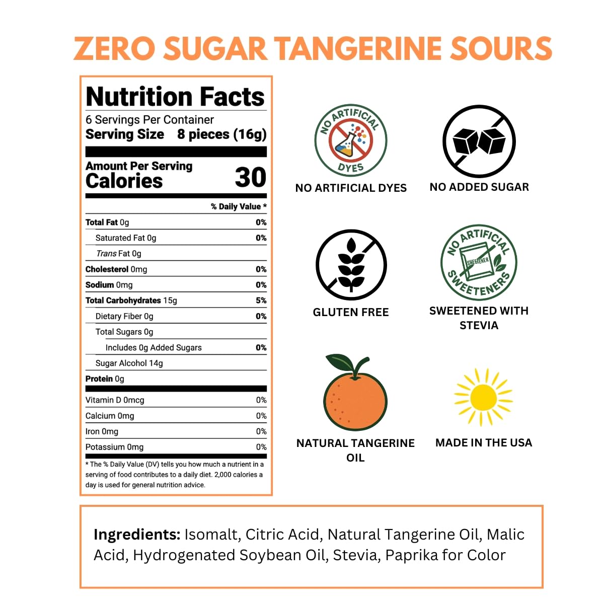 Sour Drops Handcrafted in California for small-batch quality.