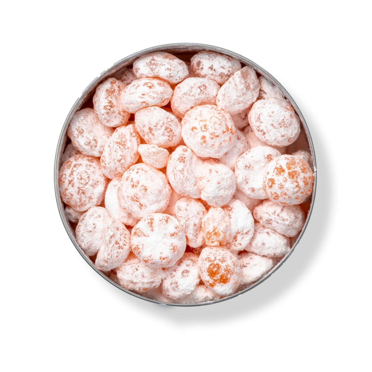 Sour Drops Tangerine plant-based coloring closeup highlights natural ingredients and clean labeling.