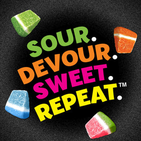 Sour Jacks Assorted Fruit pouch shows colorful variety for party bowls.
