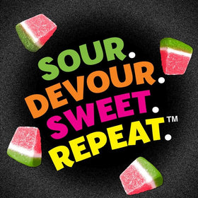 Sour Jacks Watermelon Wedges provide a fat-free, gluten-free snack option.