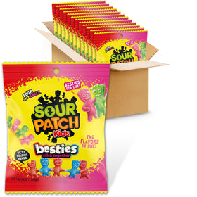 Sour Patch Kids Besties pack shot showing two flavors for sharing