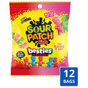 Sour Patch Kids Besties redberry blue raspberry close-up