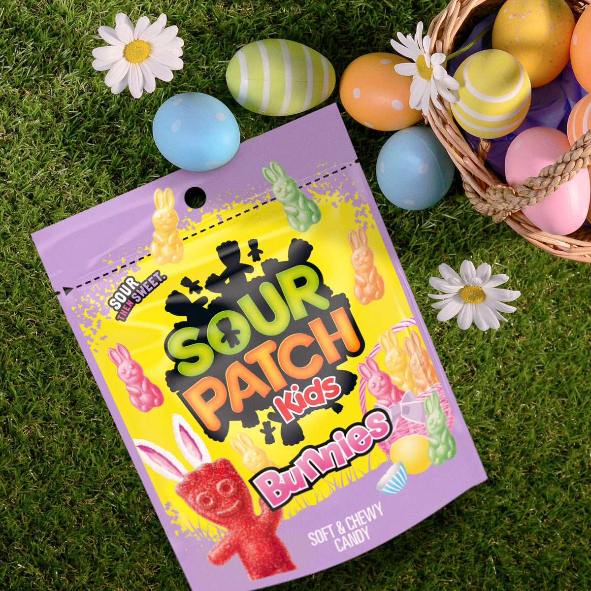 Sour Patch Kids Bunnies fat-free candy option for celebrations