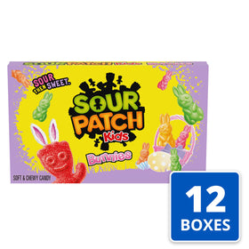 Close-up of varied flavors from Sour Patch Kids Bunnies, perfect for flavor variety.