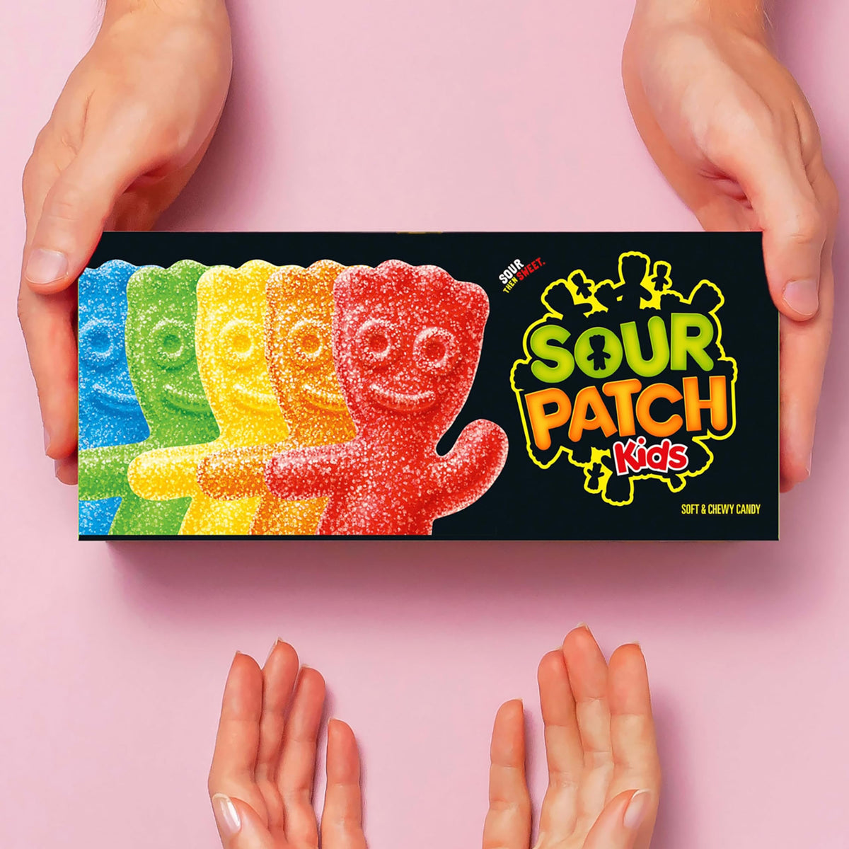 Sour Patch Kids Eight-Box packaging, bulk candy option for events