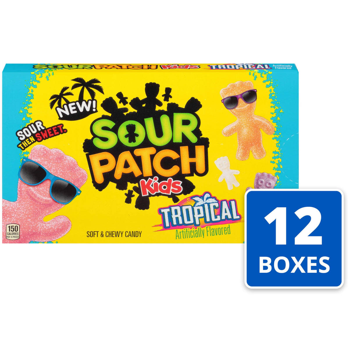 Sour Patch Kids pineapple flavor closeup highlights tropical notes