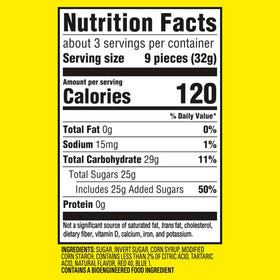 Close-up of Sour Patch Kids Grape soft-chewy texture and fruity chew