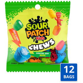 Sour Patch Kids individually wrapped chews ideal for on-the-go snacks.
