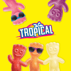 Sour Patch Kids kid shapes emphasize playful candy fun