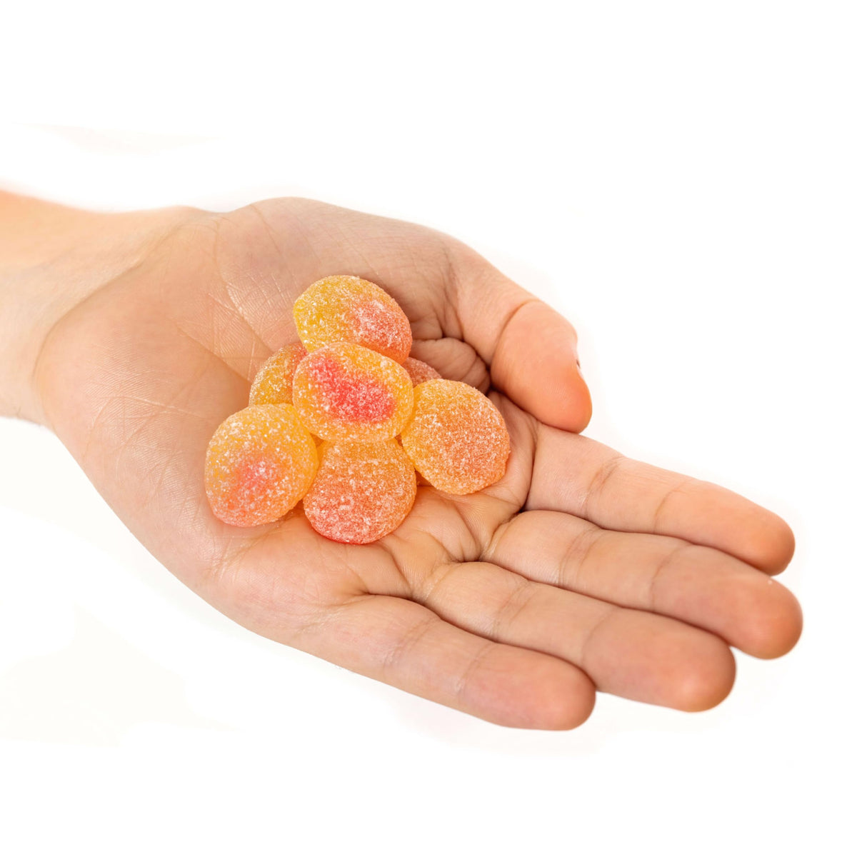 Sour Patch Kids Peach snack display for movie nights and gatherings.