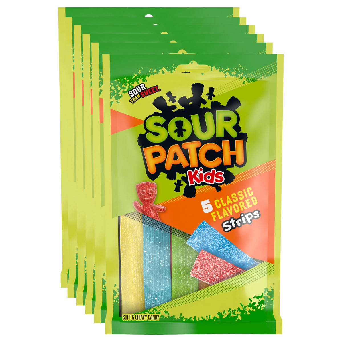 Sour Patch Kids soft strips multi-pack ideal for on-the-go snacking
